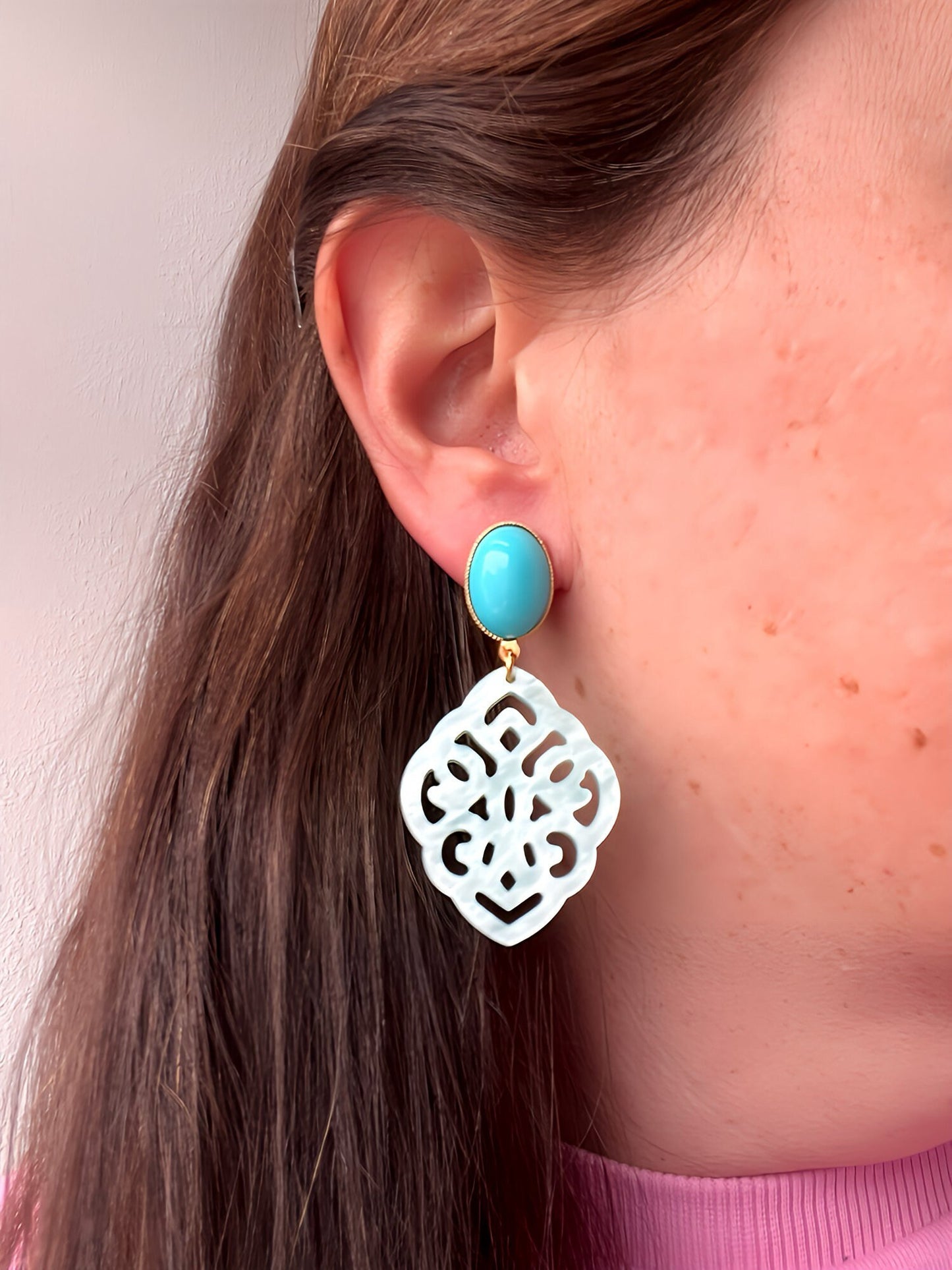 Ornamentohrringe Türkis - Laury goes Marrakesh - LAURY LOVES PINK