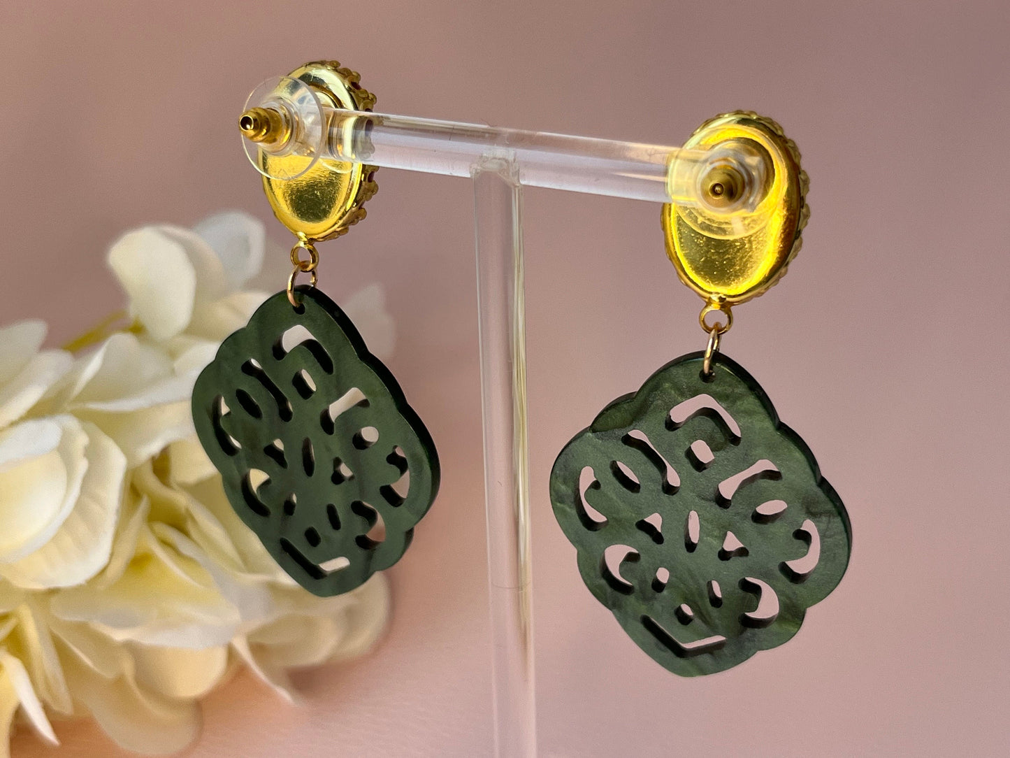 Ornamentohrringe Rot Grün - Laury goes Marrakesh - LAURY LOVES PINK