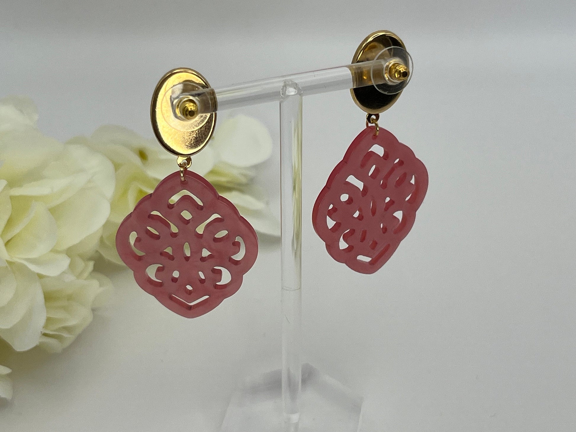 Ornamentohrringe Rosa Türkis - Laury goes Marrakesh - LAURY LOVES PINK